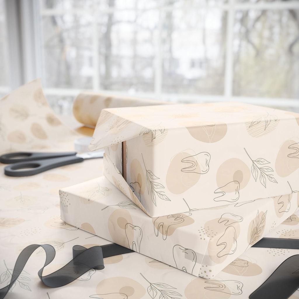Boho Tooth Wrapping Papers, Natural Tan Dental Tooth Fairy Wraps | Eco-Friendly