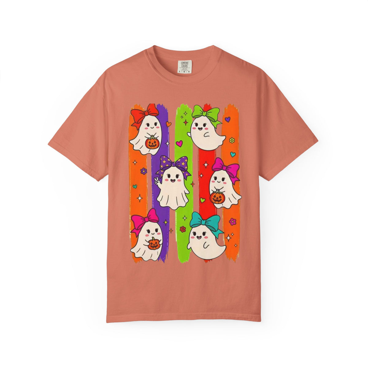 Cute Colorful Ghost Halloween T-shirt