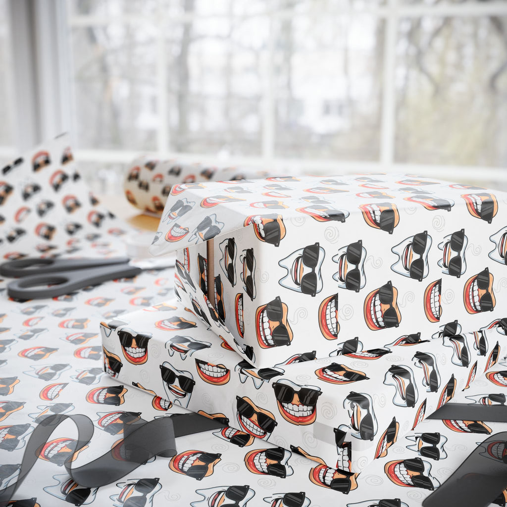 Denture Wrapping Paper  / teeth gift wrap