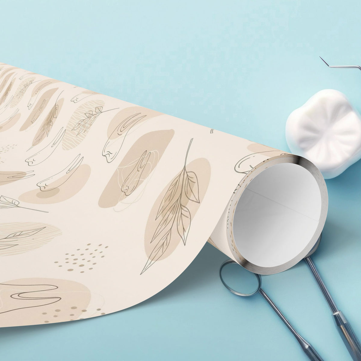 Boho Tooth Wrapping Papers, Natural Tan Dental Tooth Fairy Wraps | Eco-Friendly
