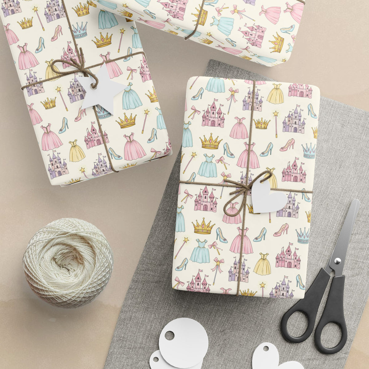 Princess Castles & Crowns Wrapping Paper