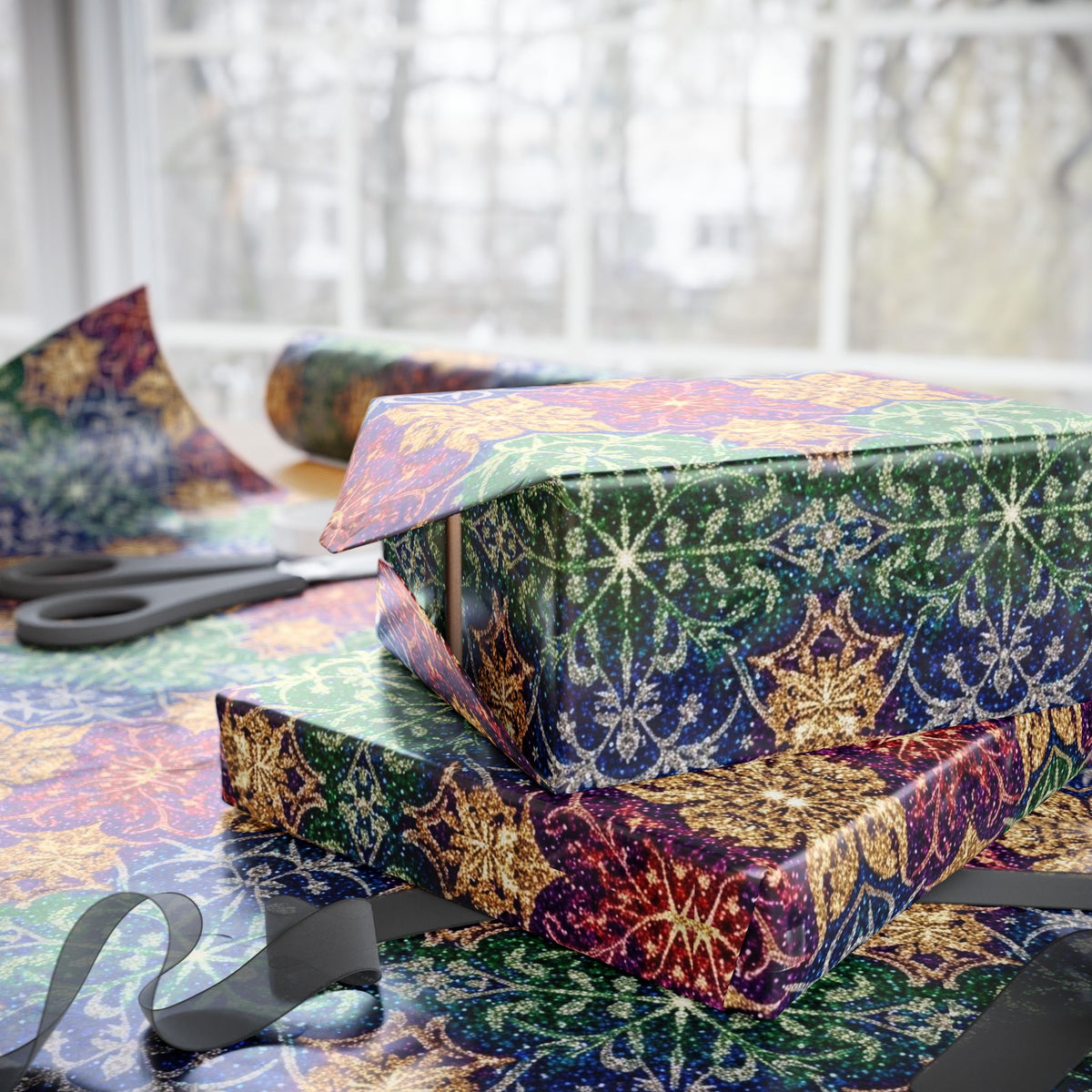 Festive Wrapping Paper Roll - Colorful Gift Wrap for Holidays, Birthdays, Parties, Crafting, and Celebrations
