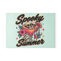 Spooky Martini Ghost Summer Glass Cutting Board