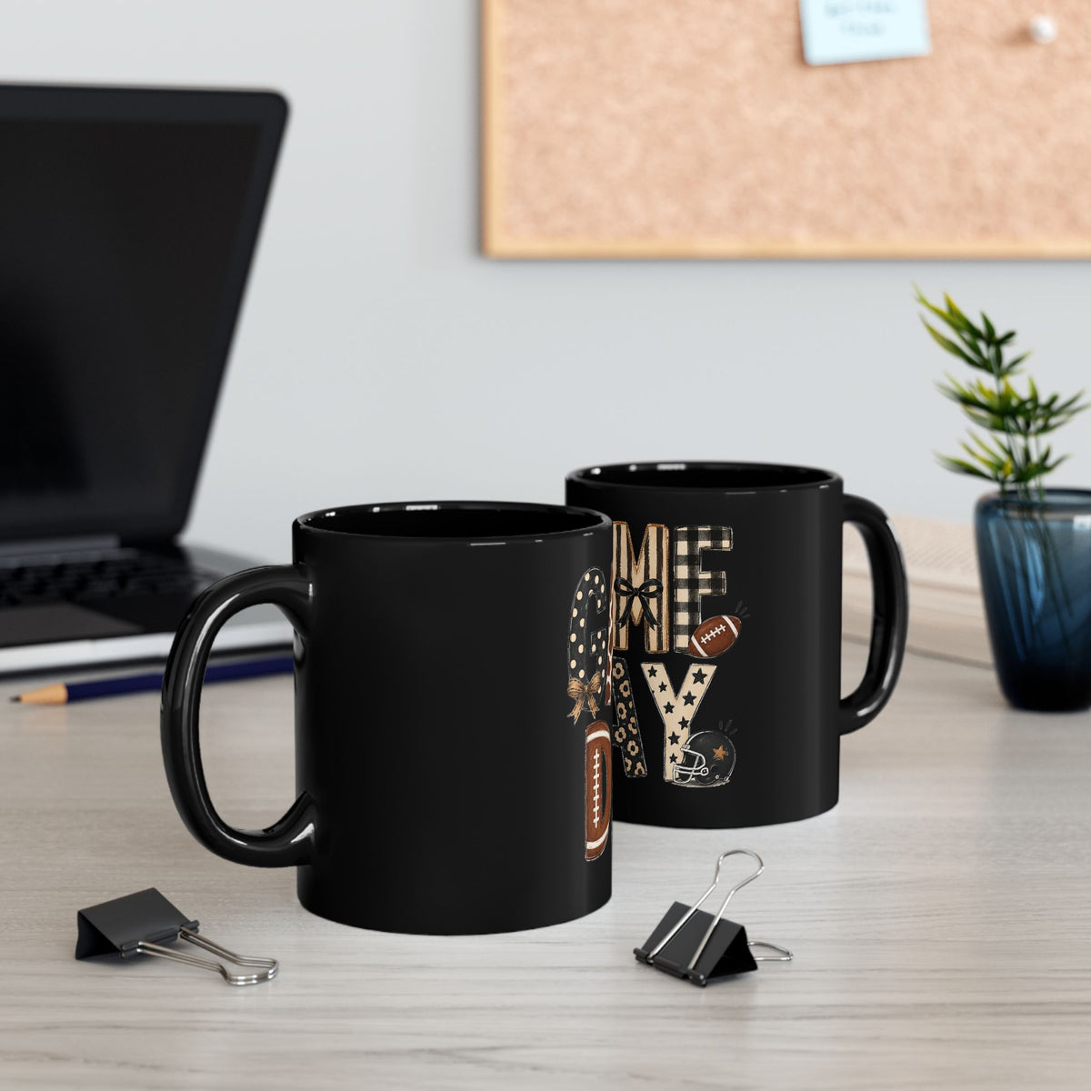 Game Day Black Mug