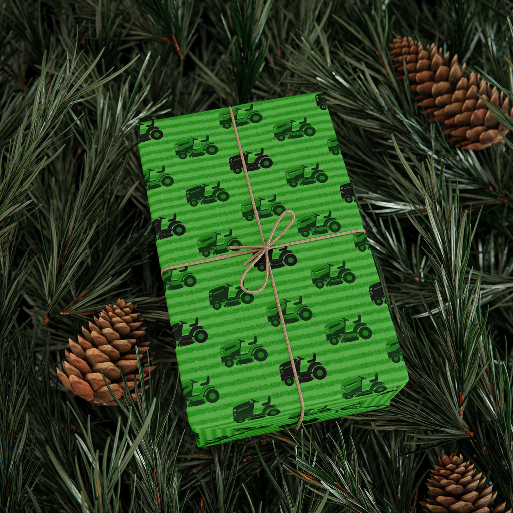 Lawn Mower Pattern Wrapping Paper | Retro Movie Camera Print
