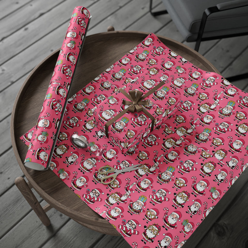 Festive Wrapping Paper for All Occasions, Holiday Gift Wrap, Santa Print, Christmas Wrap, Birthday Wrapping Supplies, Fun Gift Packaging