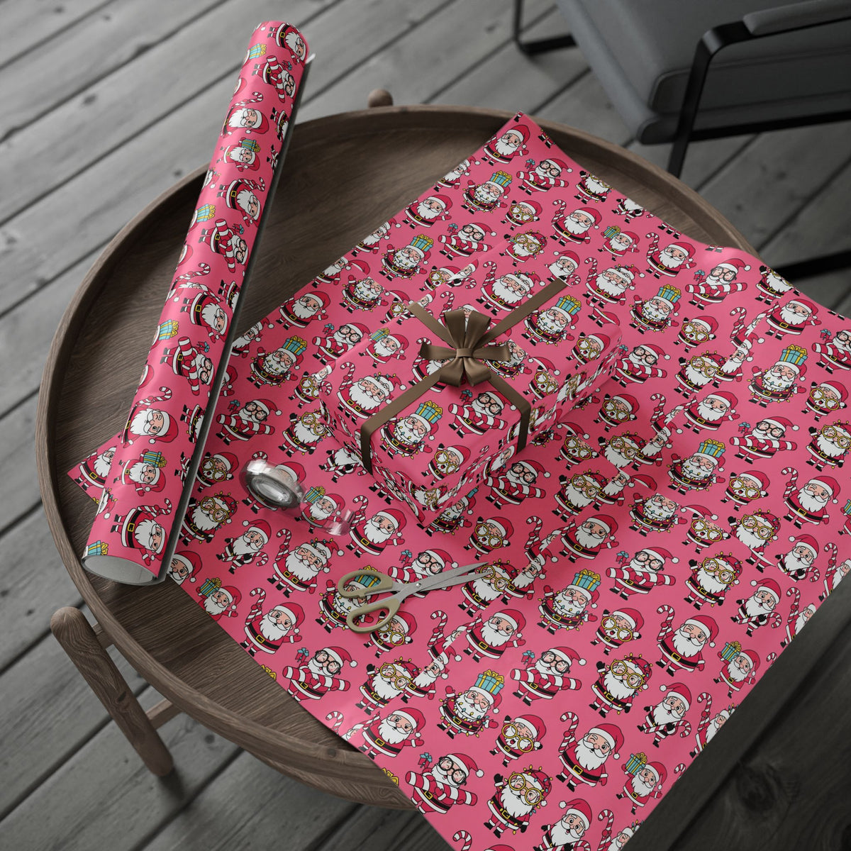 Festive Wrapping Paper for All Occasions, Holiday Gift Wrap, Santa Print, Christmas Wrap, Birthday Wrapping Supplies, Fun Gift Packaging