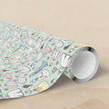 Handdrawn Bridesmaid Dresses Wrapping Paper | Wedding Shower Pattern