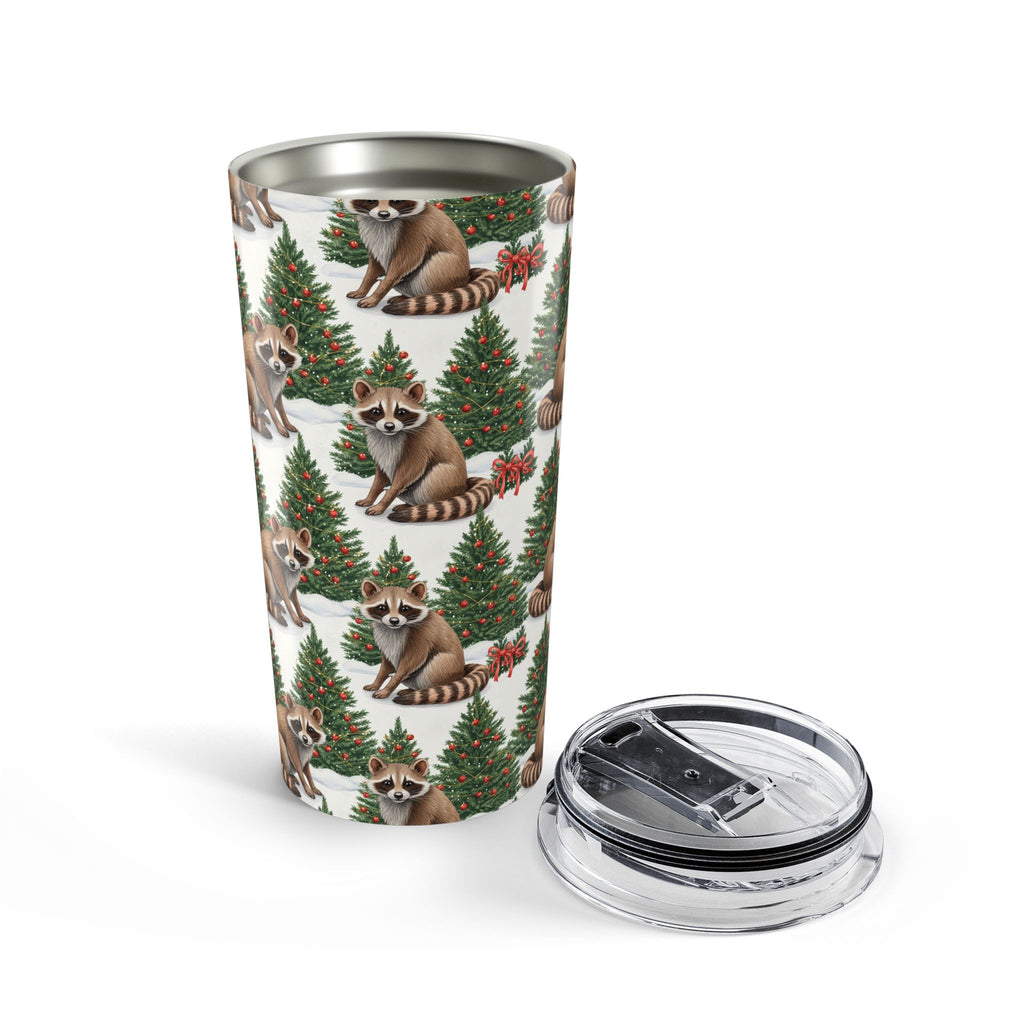 Raccoon Christmas Tree Tumbler