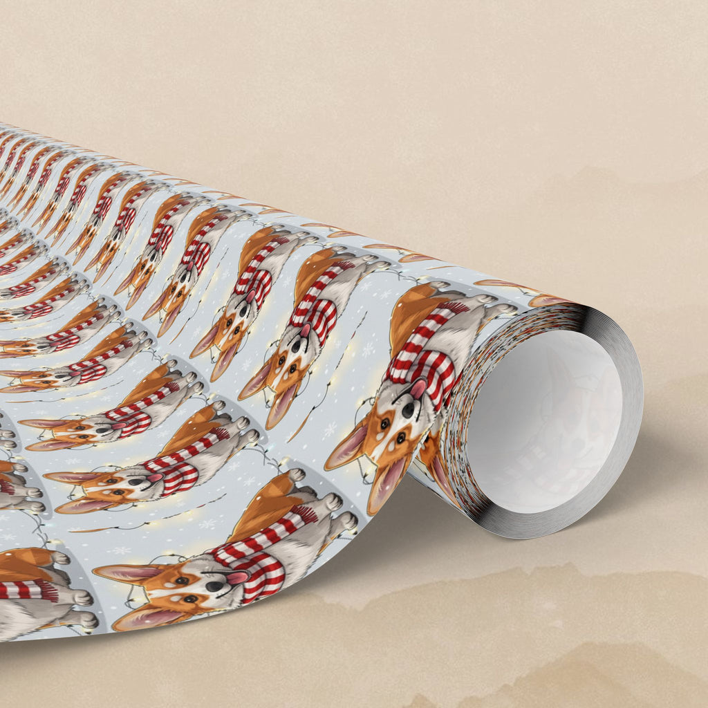 Corgi in Scarf Wrapping Paper