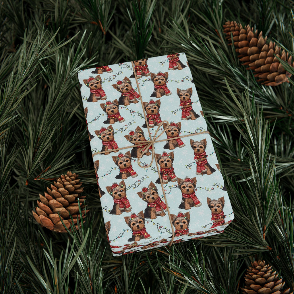 Yorkie Christmas Wrapping Paper