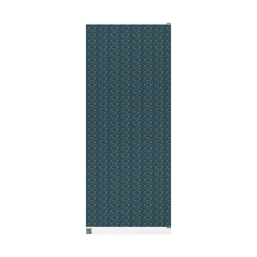 Fishing Lures Pattern Wrapping Paper | Angler Bait Nautical Gift Wrap
