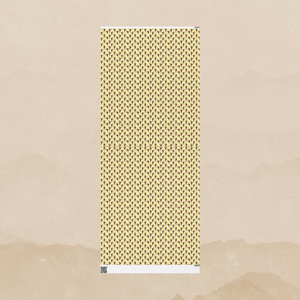 Retro Ice Cream Cone Pattern Wrapping Papers | Vintage Dessert Print