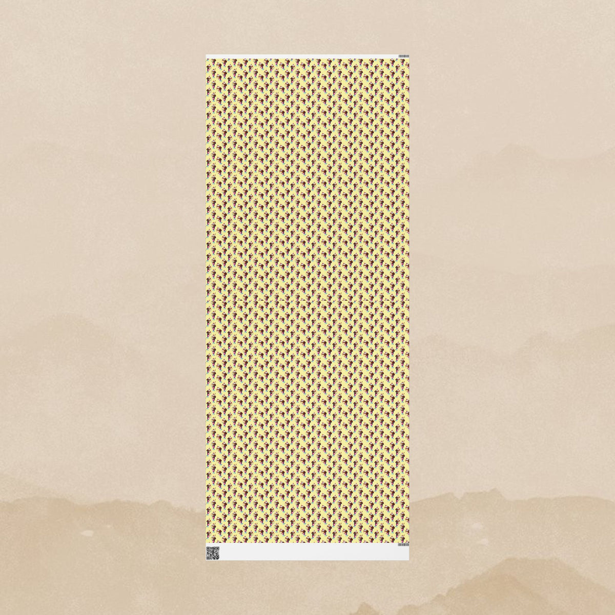 Retro Ice Cream Cone Pattern Wrapping Papers | Vintage Dessert Print