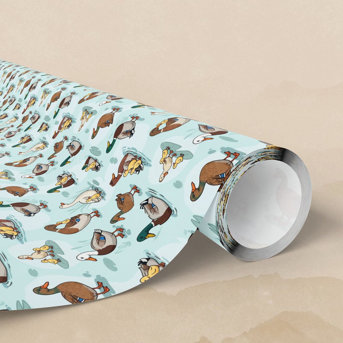 Whimsical Ducks Wrapping Paper