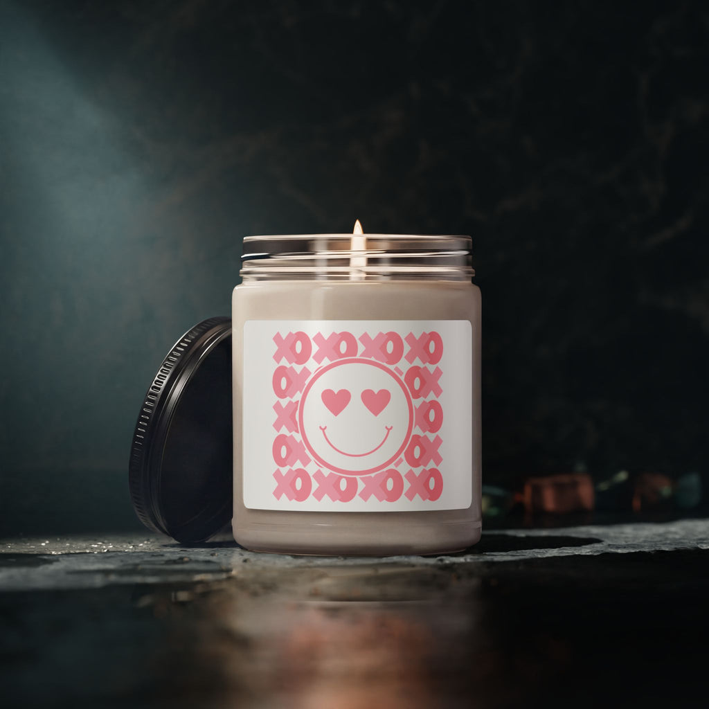Heart Eyes Smiley Apple Harvest Candle