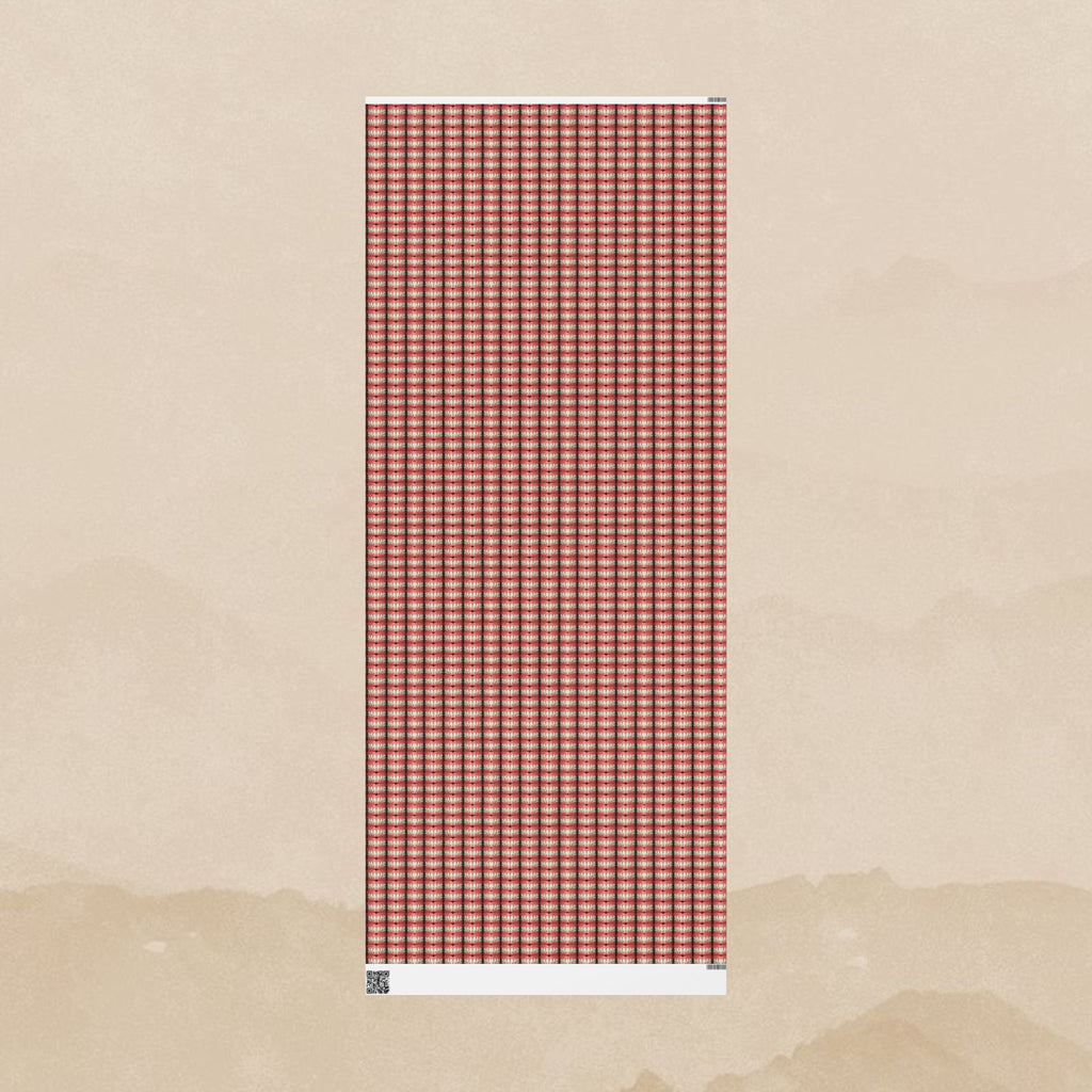 Teeth Wrapping Paper | Red Tooth Pattern Holiday Wrap