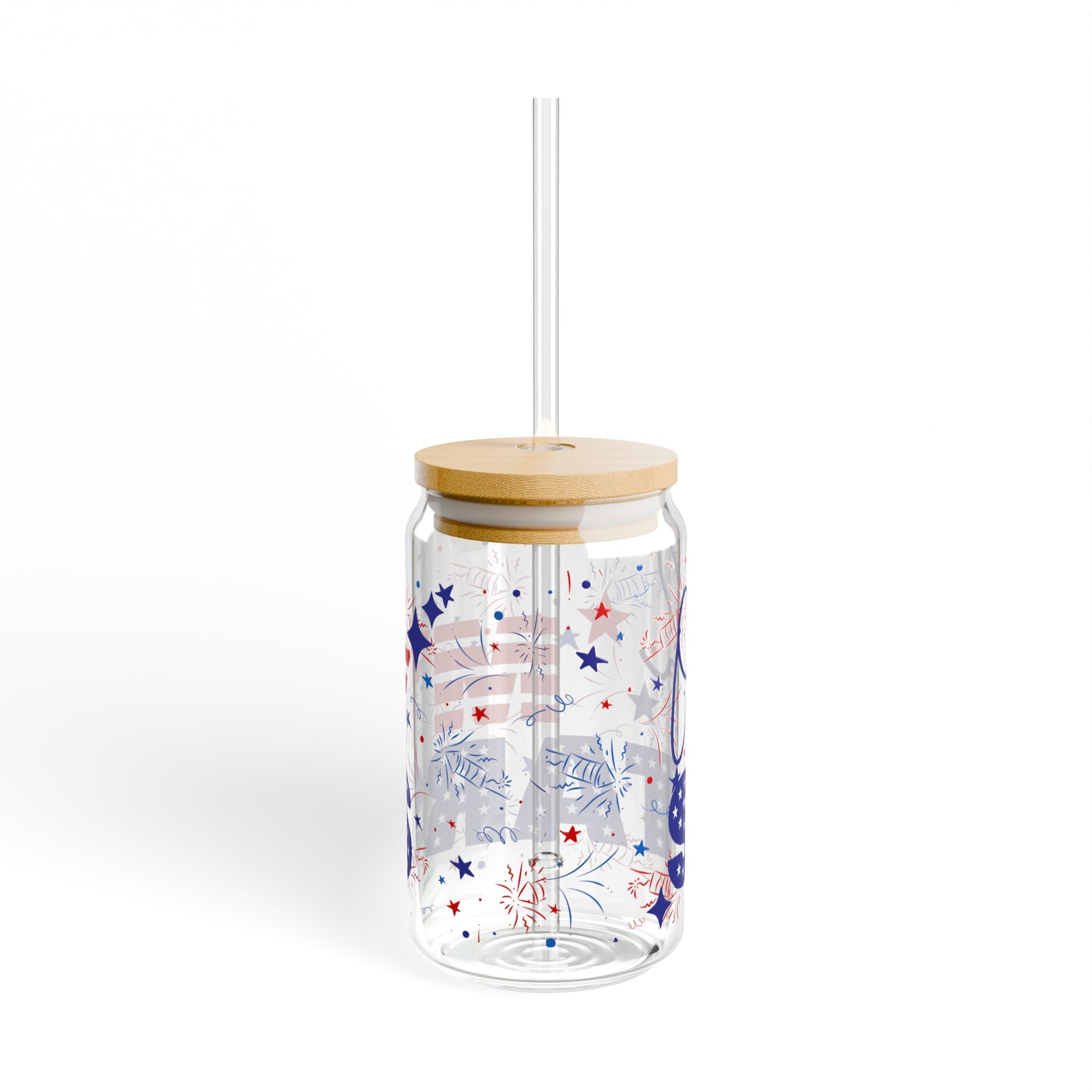 Patriotic Oh My Stars Sipper Glass