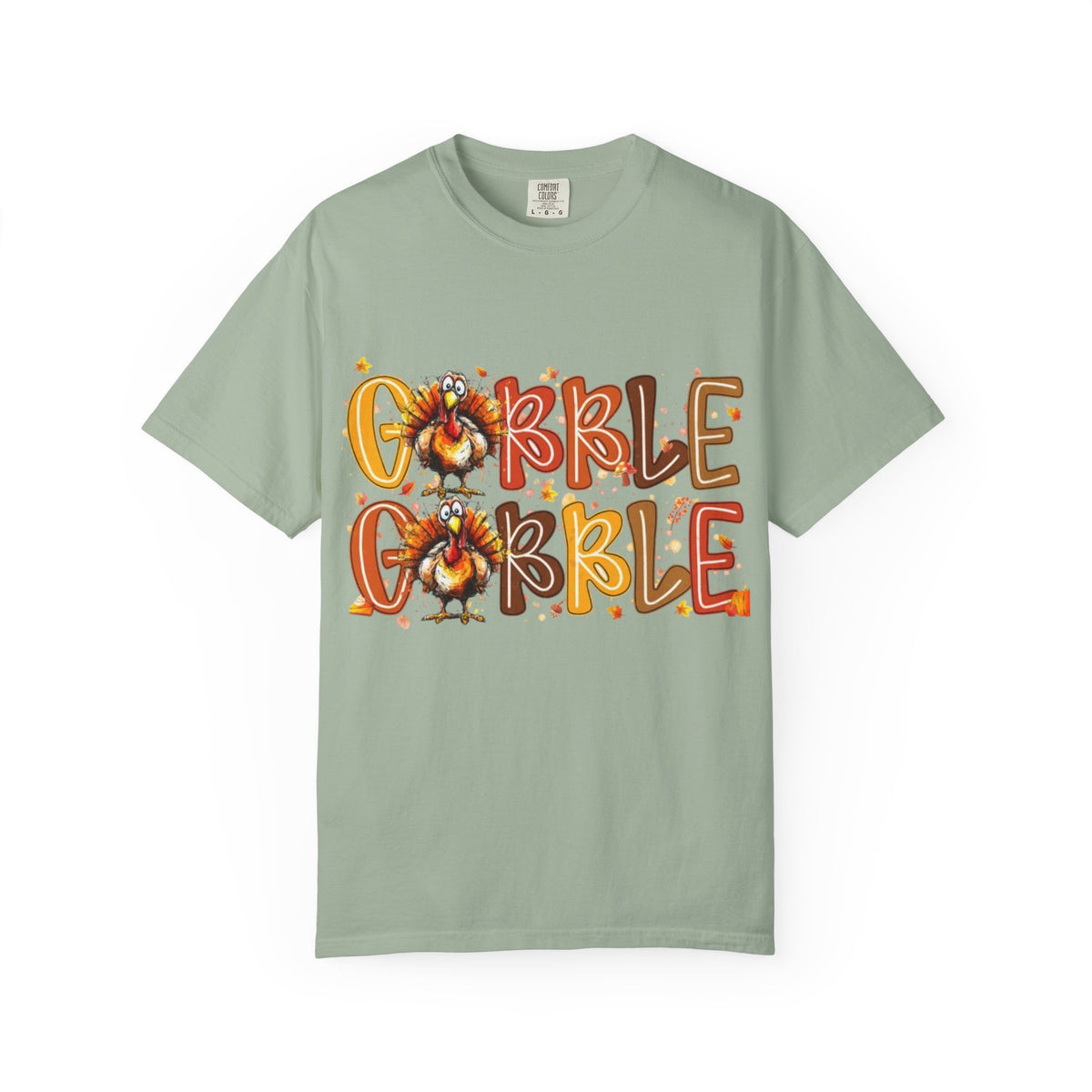 Gobble Gobble Turkey Thanksgiving Unisex Garment-Dyed T-shirt