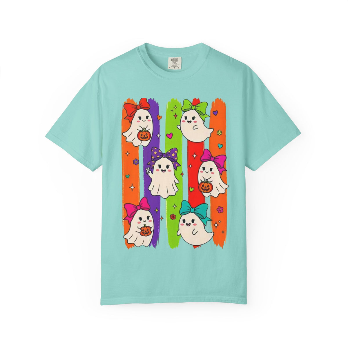 Cute Colorful Ghost Halloween T-shirt