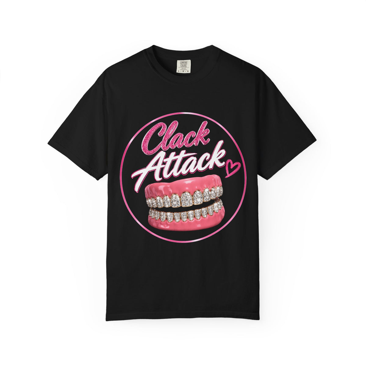 Clack Attack Blingy Denture T-shirt