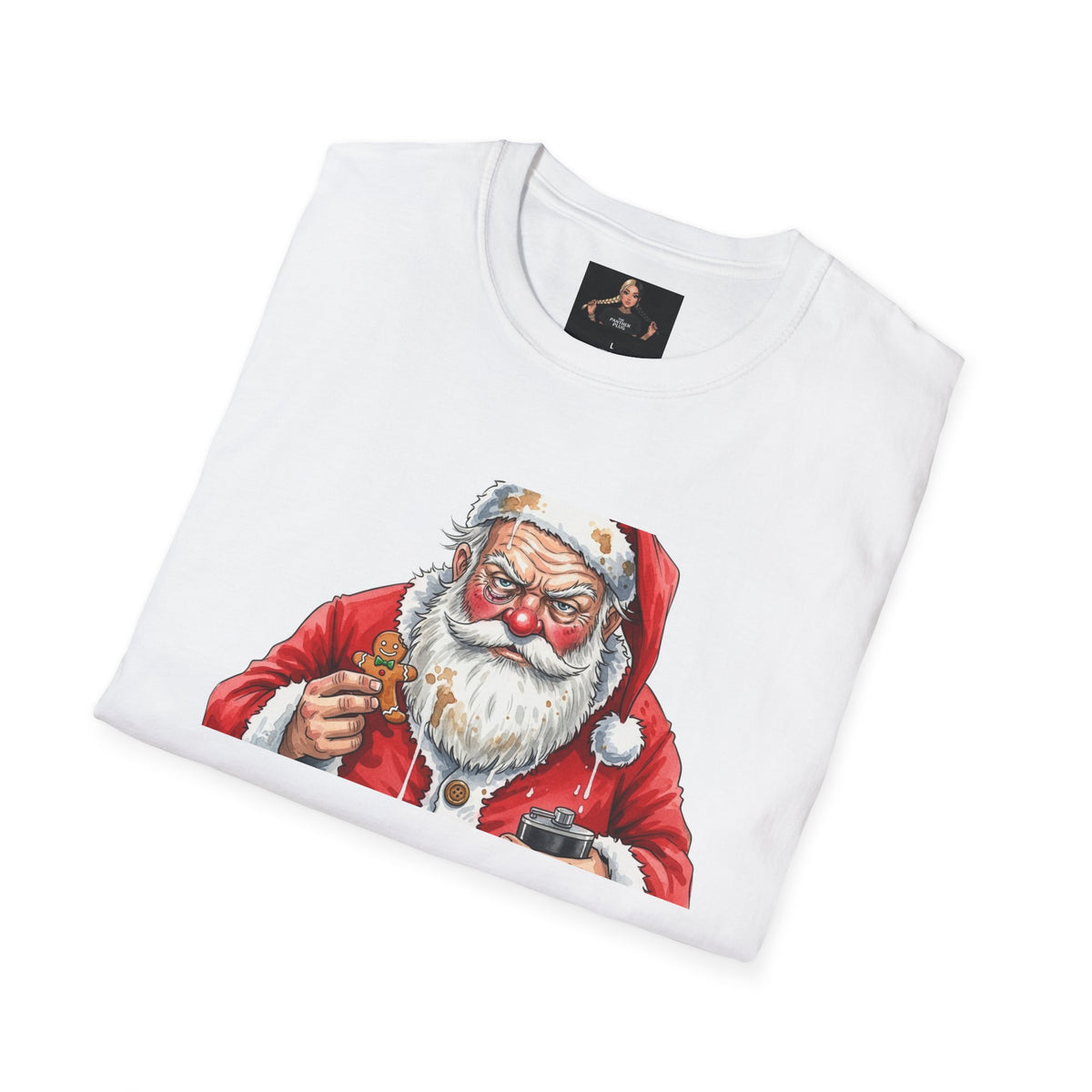 Vintage Santa Claus Smoking Pipe Tshirt