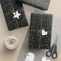 Dark Abstract Camouflage Wrapping Papers | Modern Gift Wrap Roll