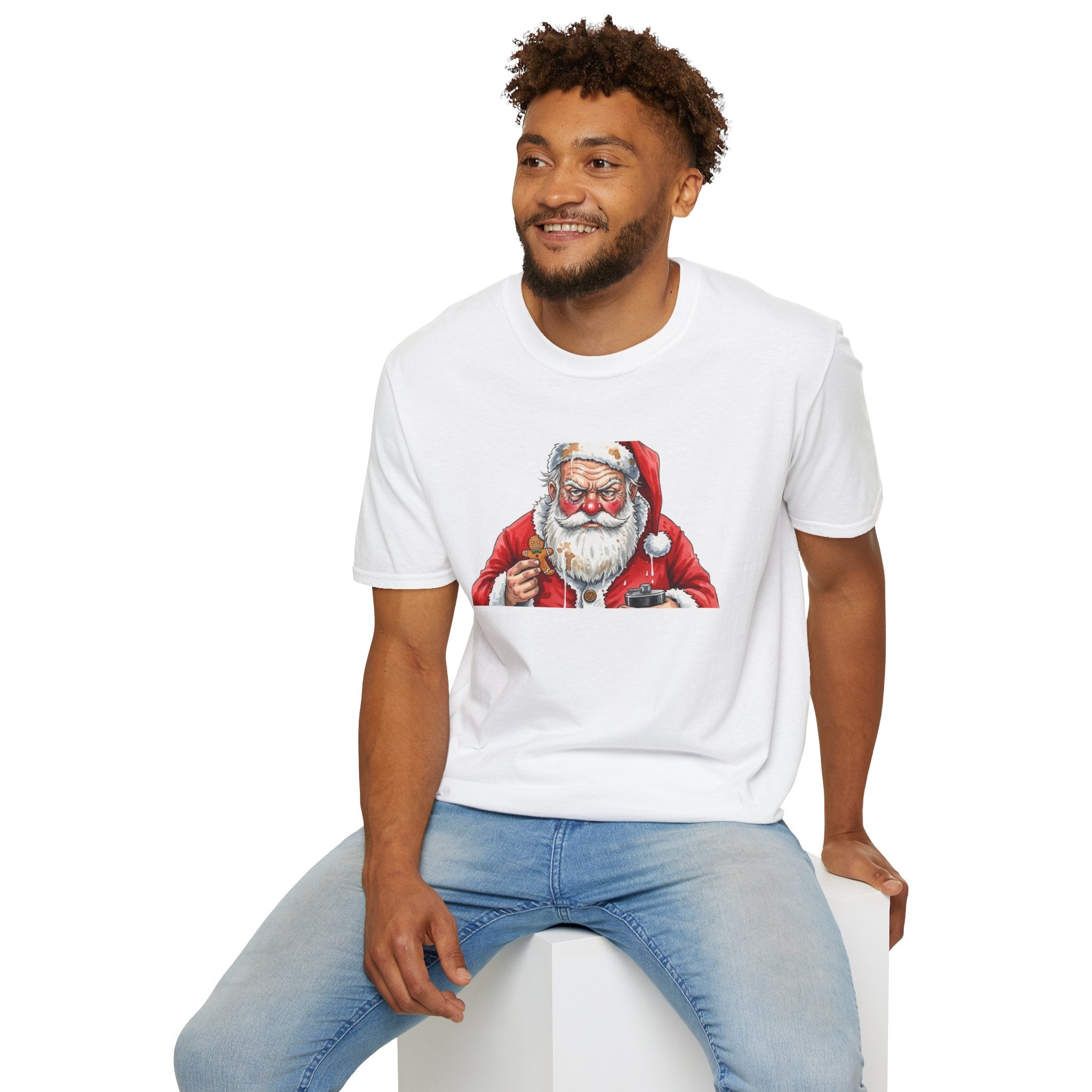 Vintage Santa Claus Smoking Pipe Tshirt