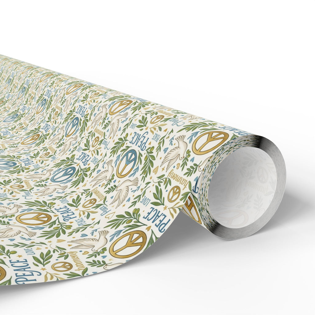 Doves & Peace signs Wrapping Papers
