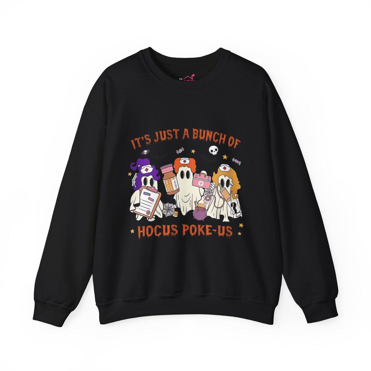 Nurse Hocus Poke Us Crewneck Sweatshirt