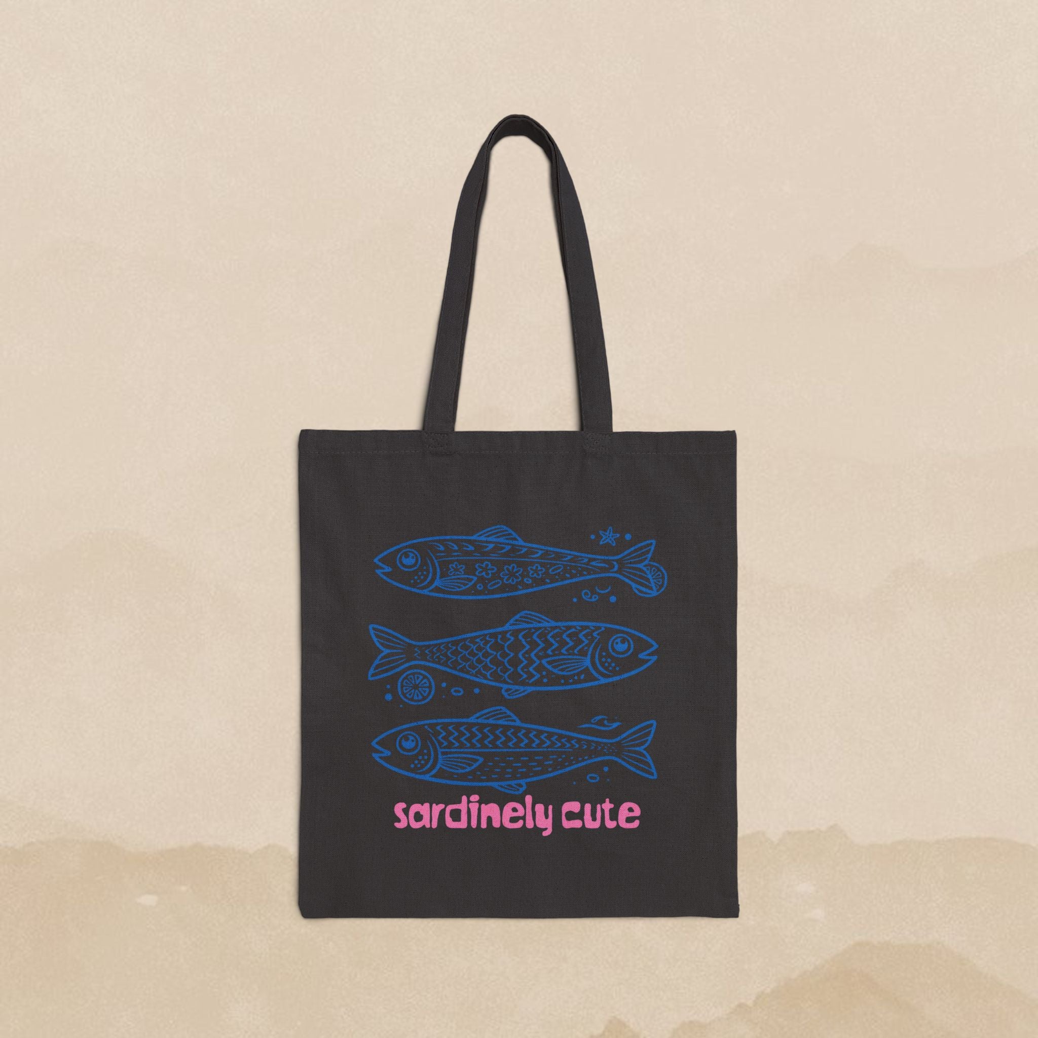 Sardinely Cute Fish Tote Bag