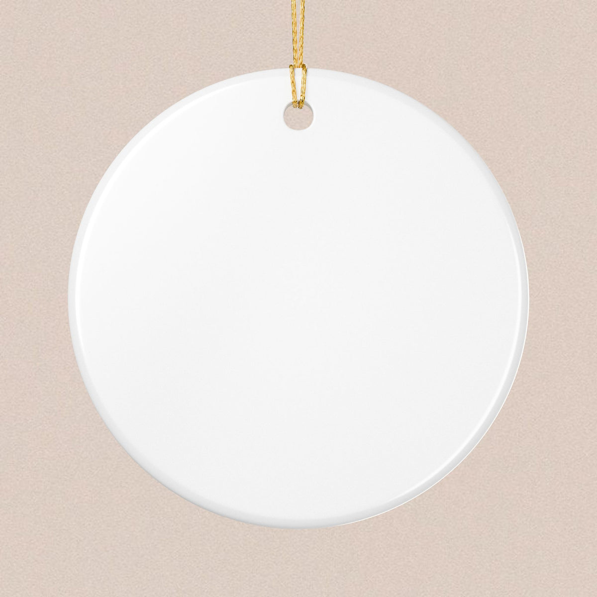 Chic Lip Print Ceramic Ornament