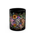 Checkered Cow Head Mug