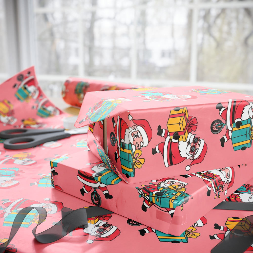 Pink Fun San6a Christmas Wrapping Papers