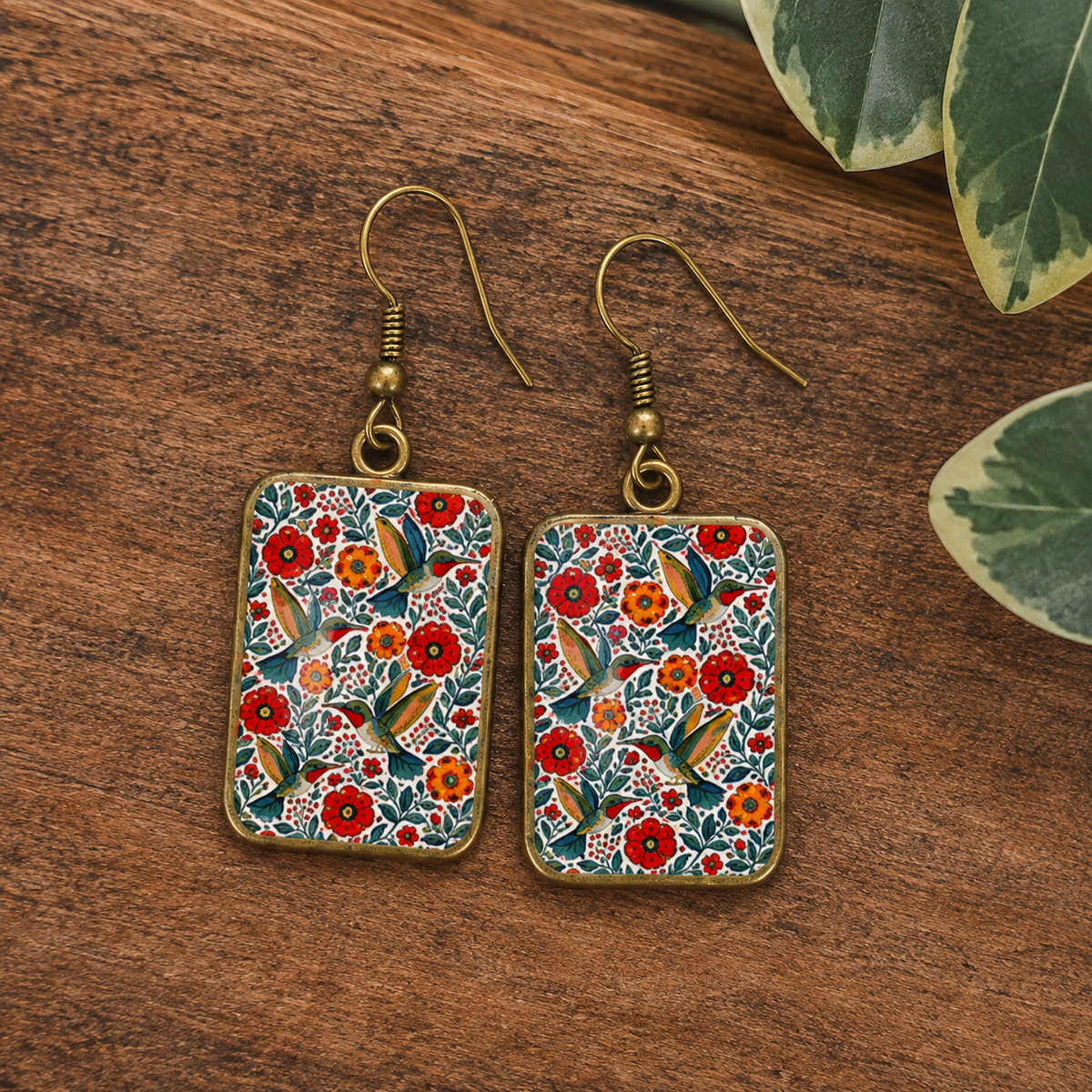 Hummingbird Garden Earrings