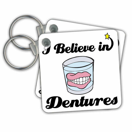 3dRose Key Chains I Believe In Dentures (kc-105093-1)