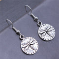 Beautiful Silver Dragonfly Pendant Earrings