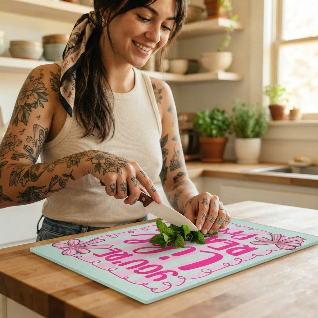 You're Like Really Pretty Glass Cutting Board