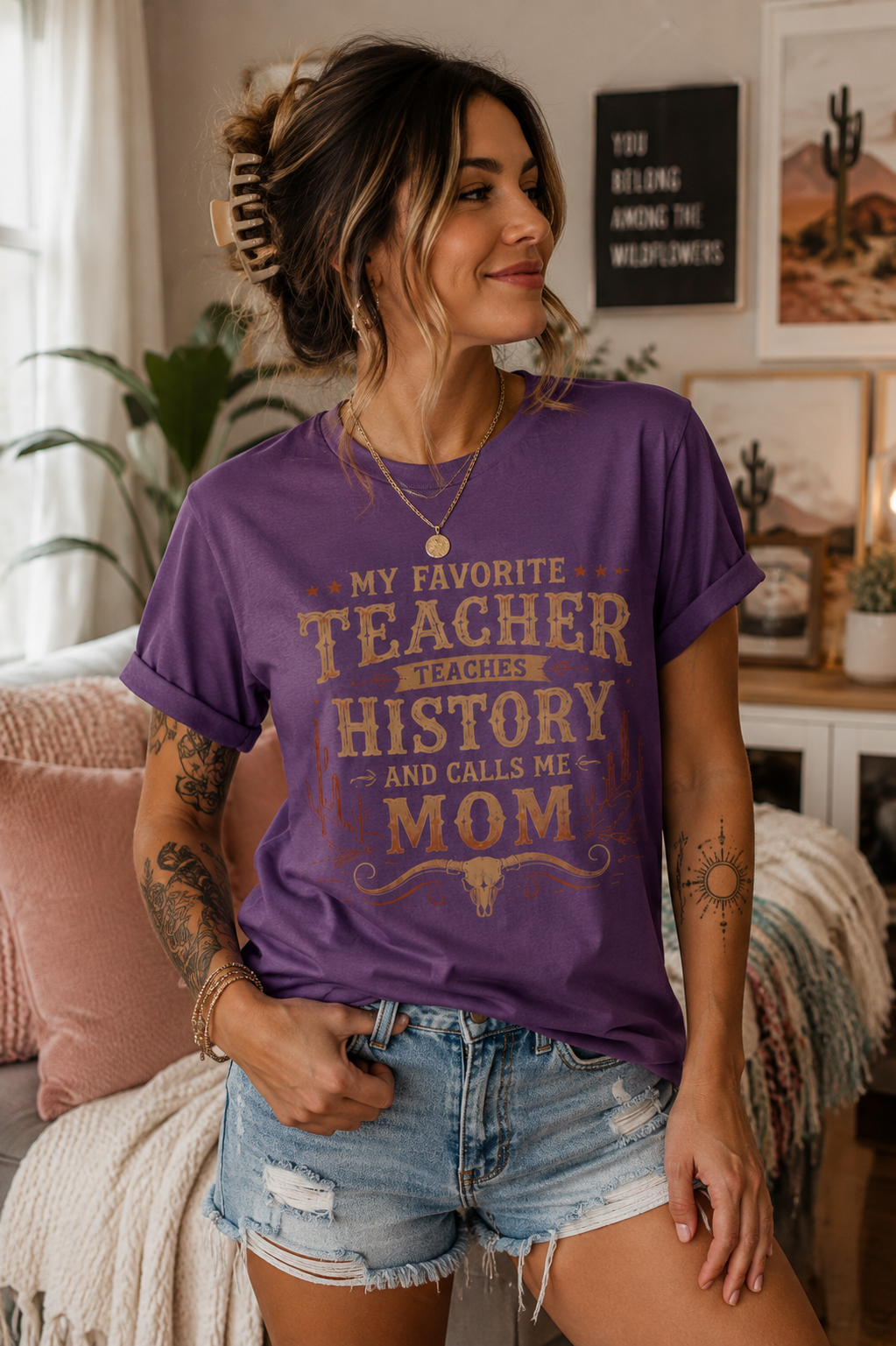 My Favorite Teacher Teaches History and Calls Me Mom T-Shirt