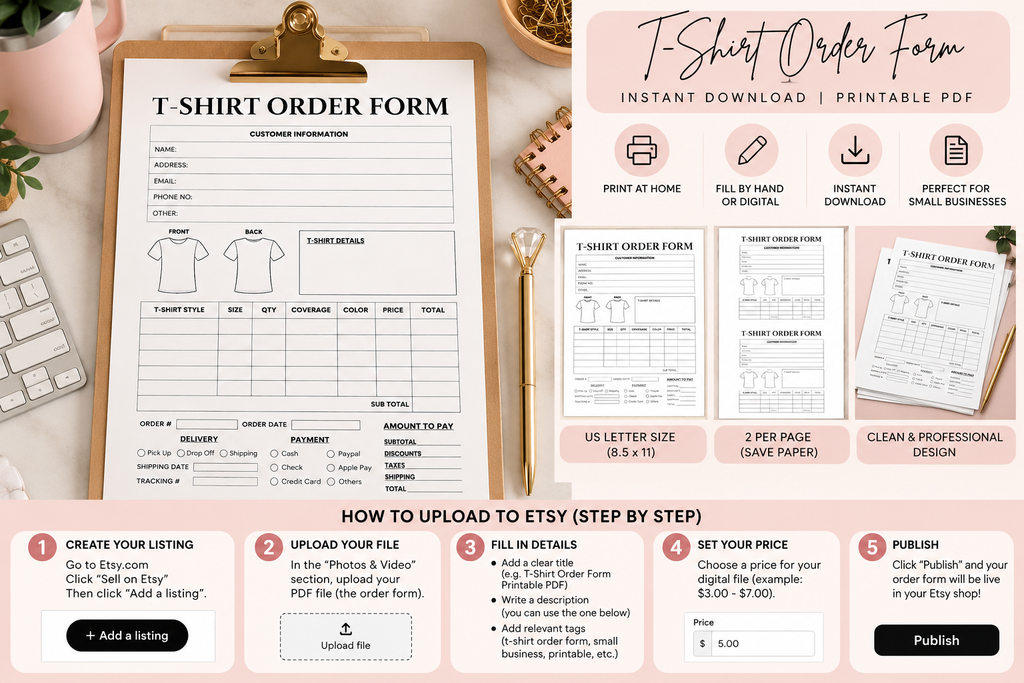 T-Shirt Order Form
