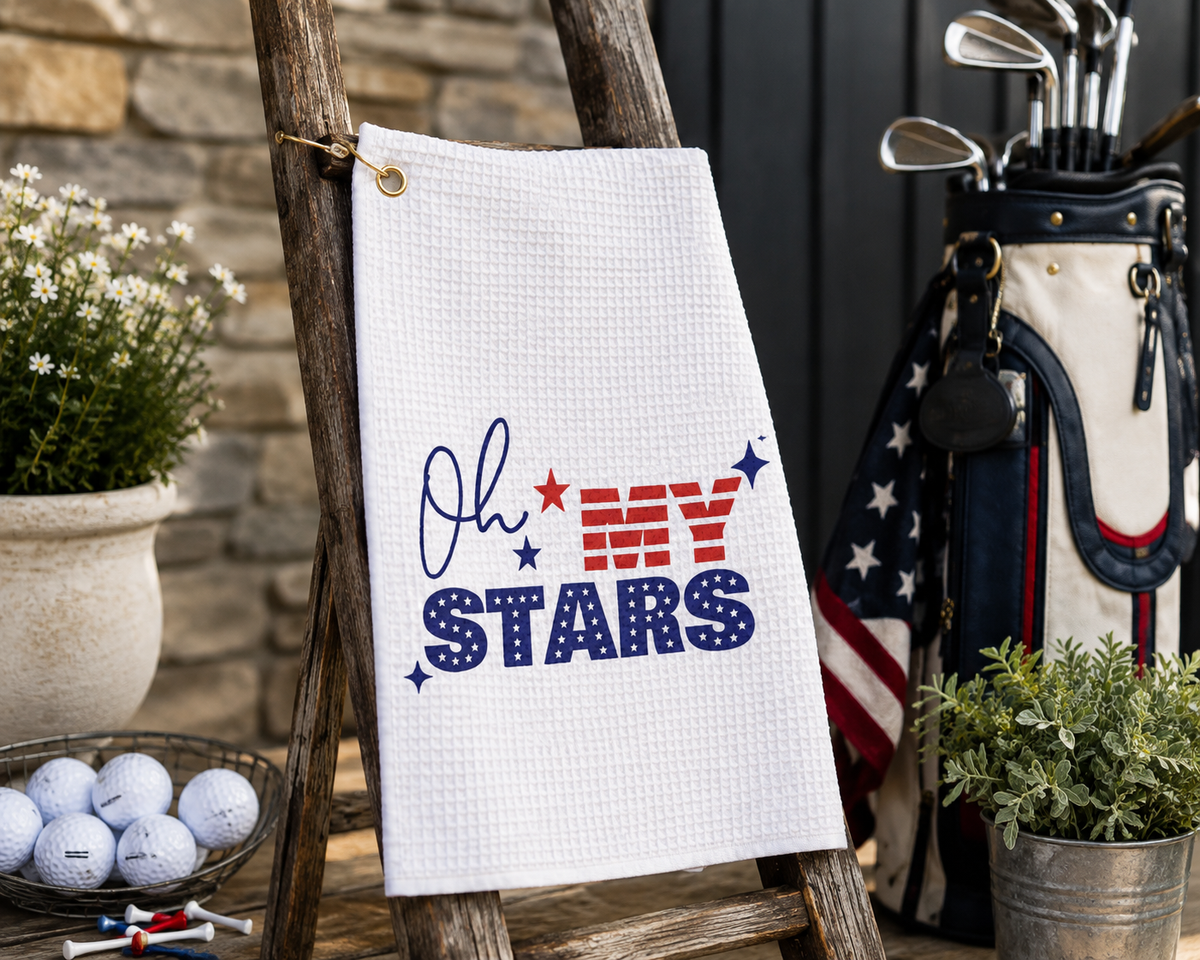 Oh My Stars Golf Towel