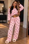 Pink Gingerbread Soft Stretchy Lounge Set