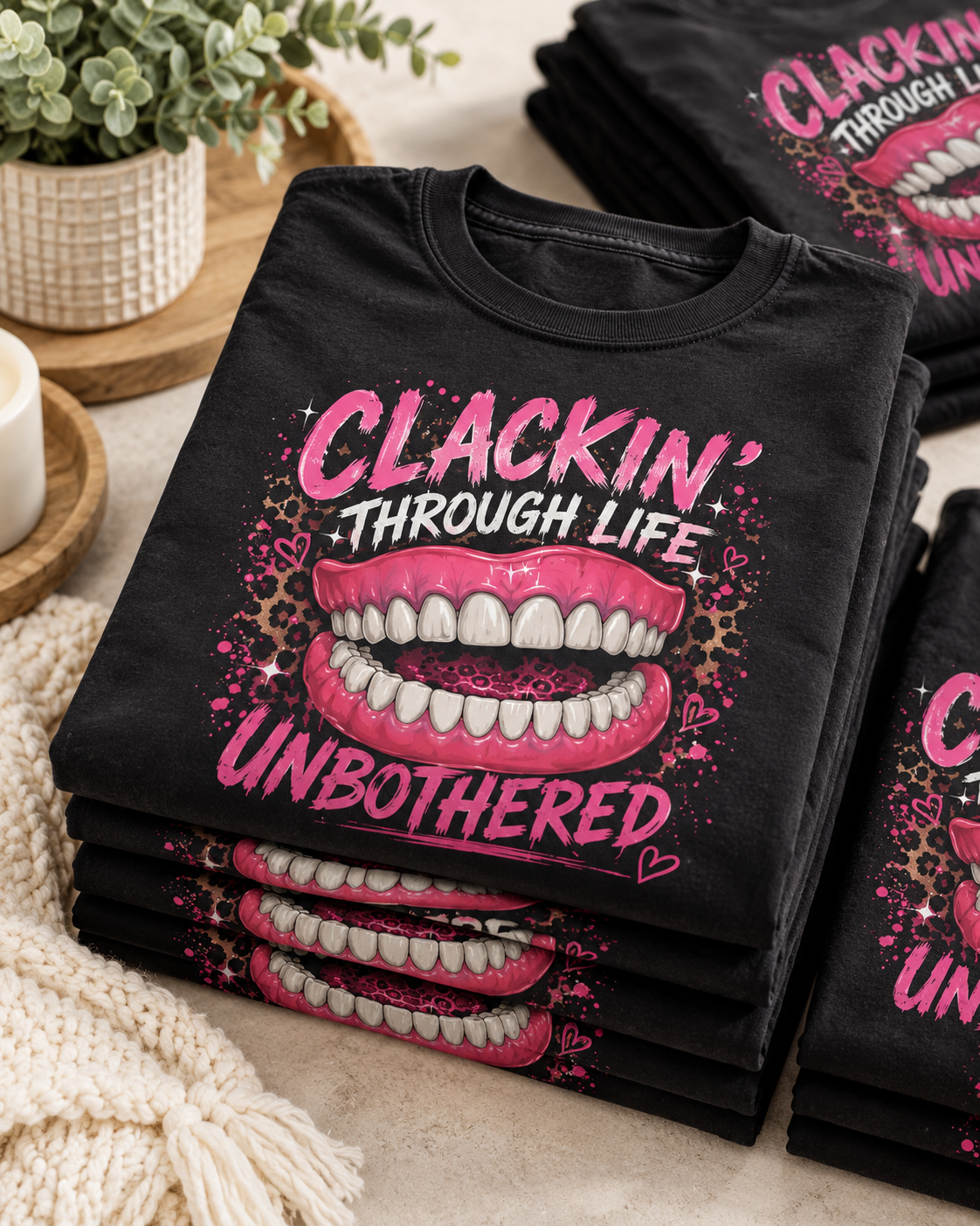 Clackin Through Life With Dentures Tshirt