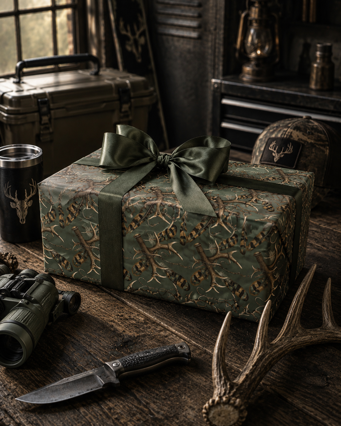 Deer Antler Wrapping Paper