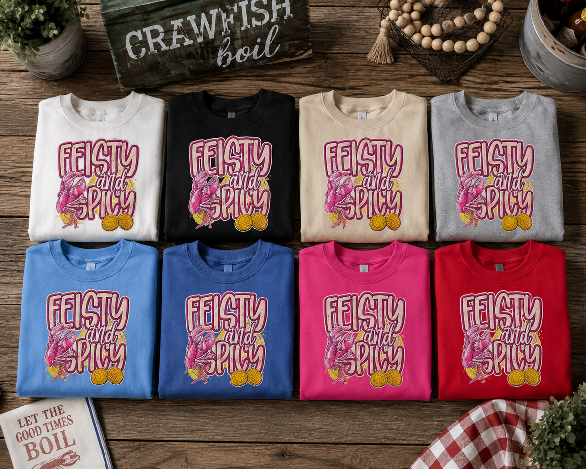 Feisty and Spicy Crawdad Crewneck Sweatshirt