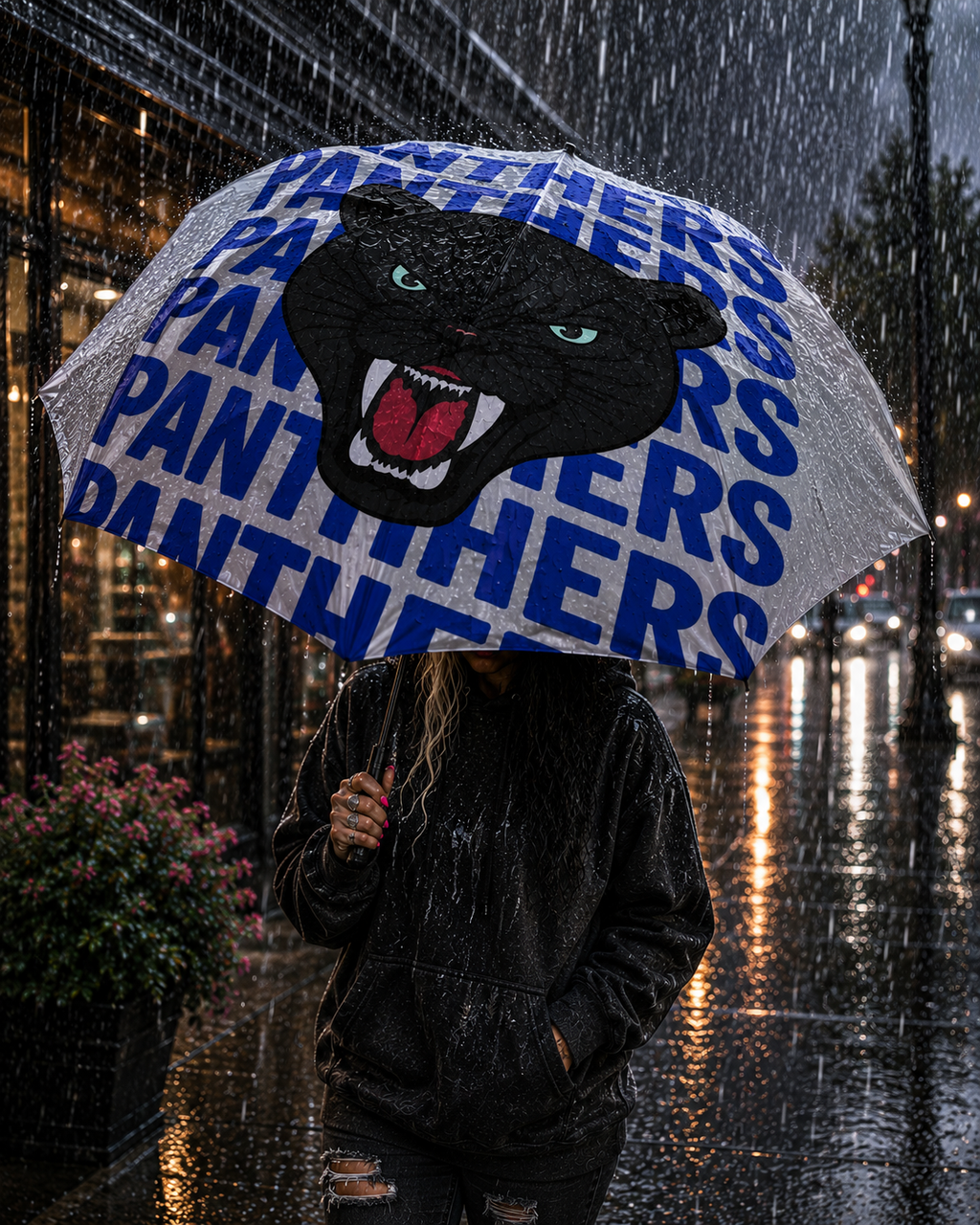 Bold Panther Print Umbrella
