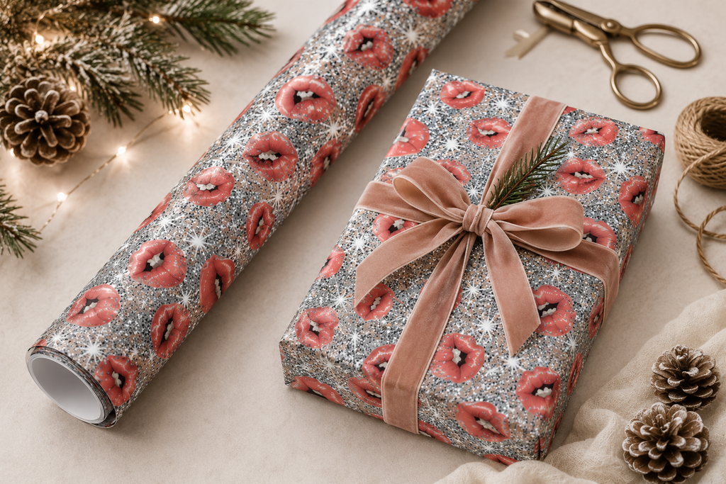 Blingy Lips Wrapping Paper