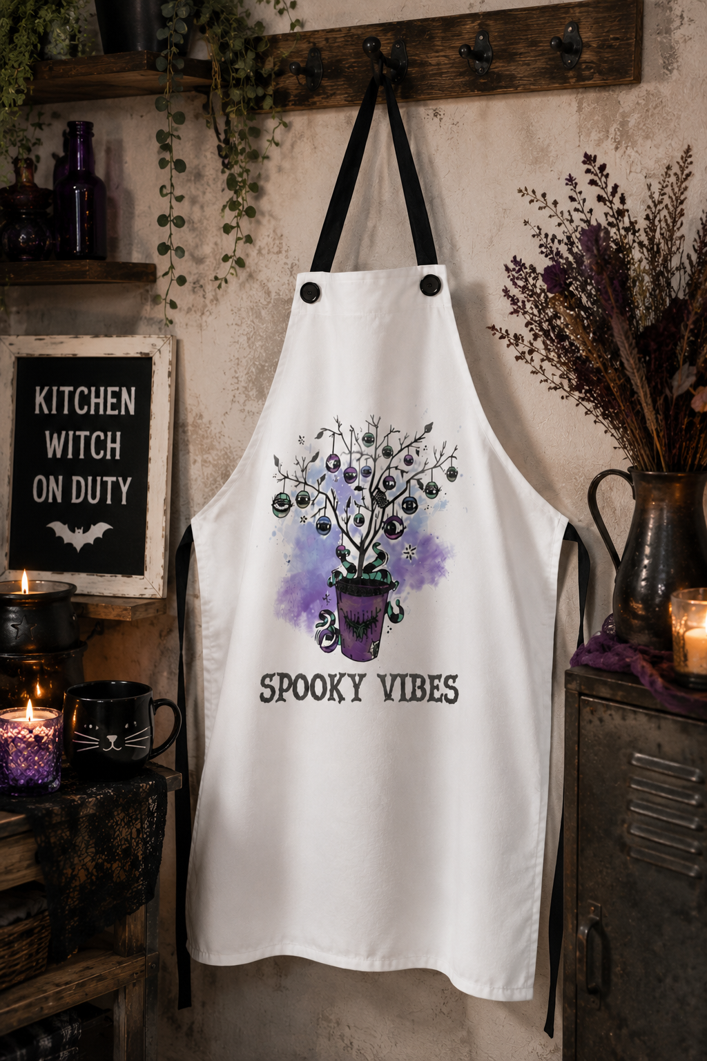 Spooky Vibes Halloween Apron