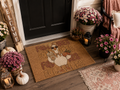 Fall Vibes Preppy Duck Doormat
