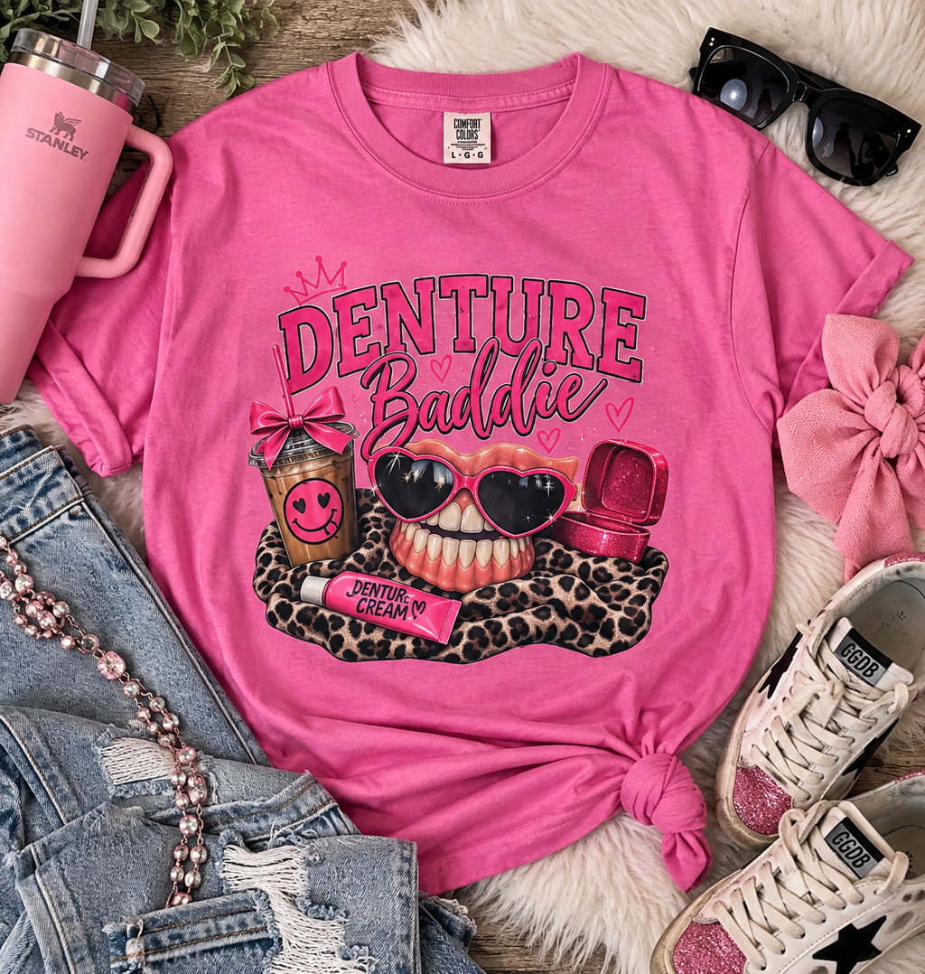 Preppy Denture Baddie Gilden T-Shirt